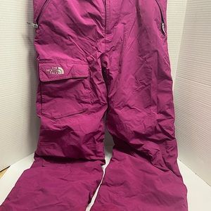 The North Face Pink Snow Pants Waterproof Relaxed Fit